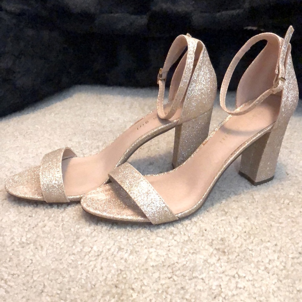 MADDEN GIRL Sparkly Heels Sandals 9